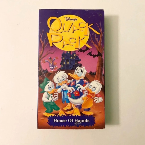 1997 Quack Pack House  of Haunts VHS Animated Disney Donald Duck Halloween Video - Picture 1 of 10